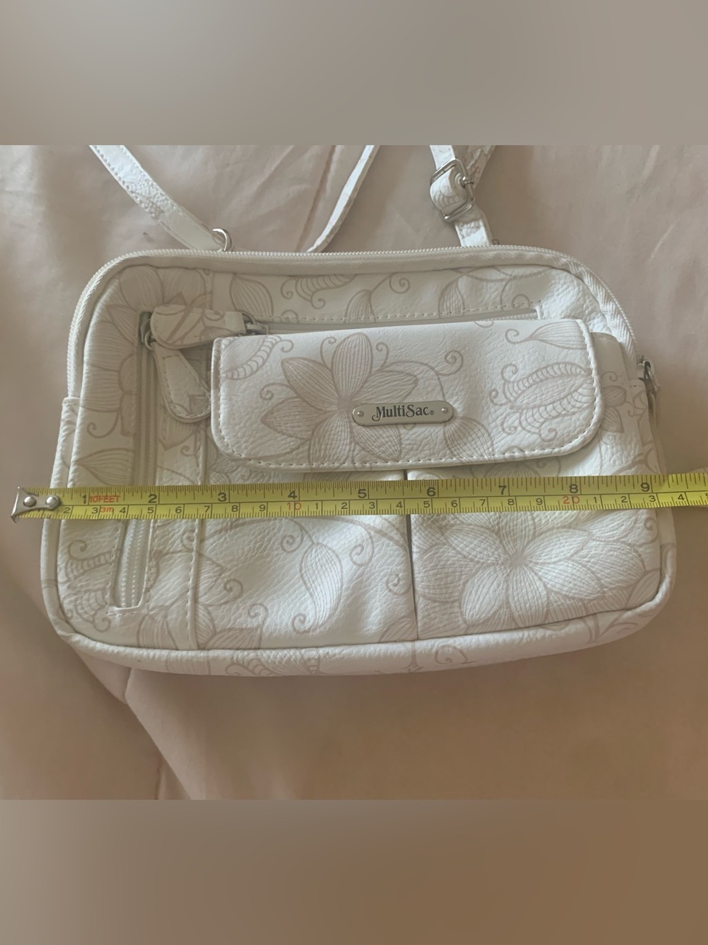 MultiSac Neutral Floral Bag in Off White - Picture 10 of 12